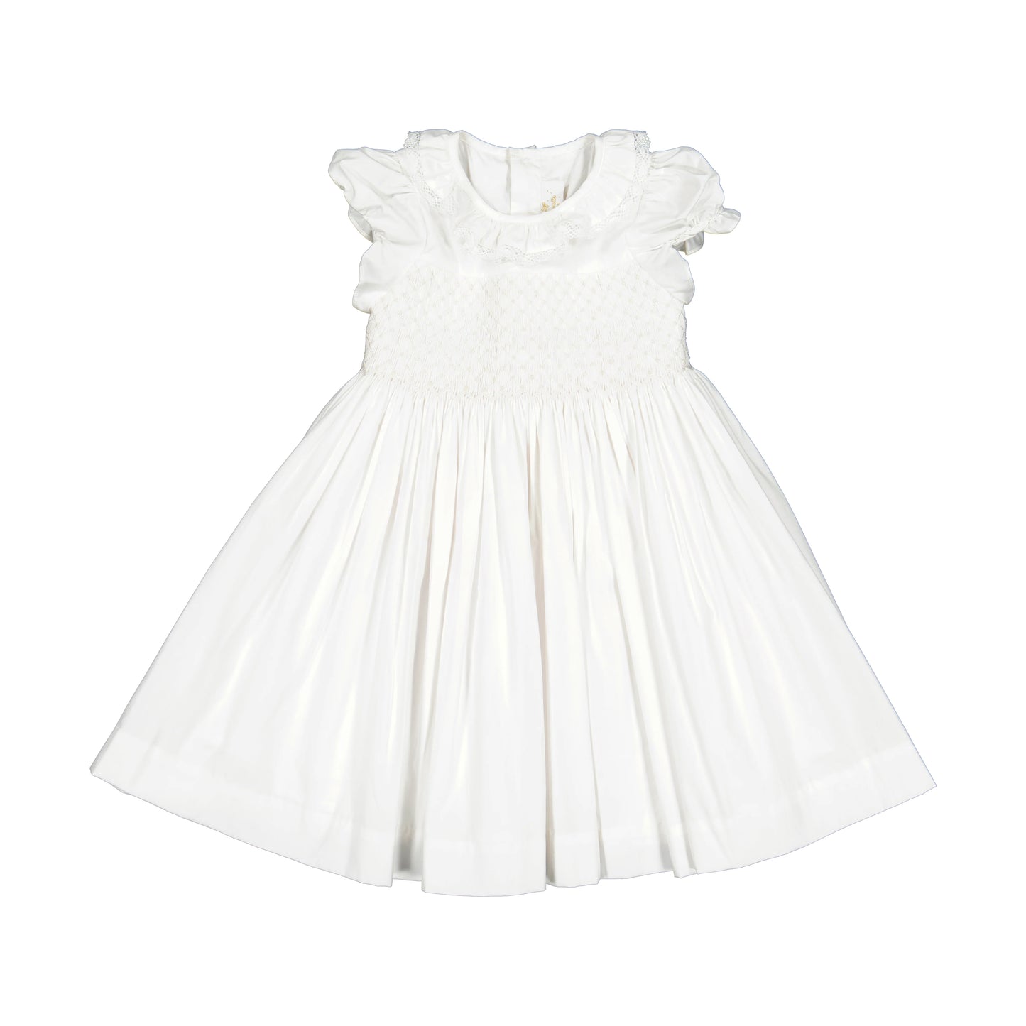 Antoinette White Smocked Dress