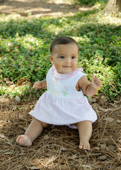 Knit Romper - Goose in Boots