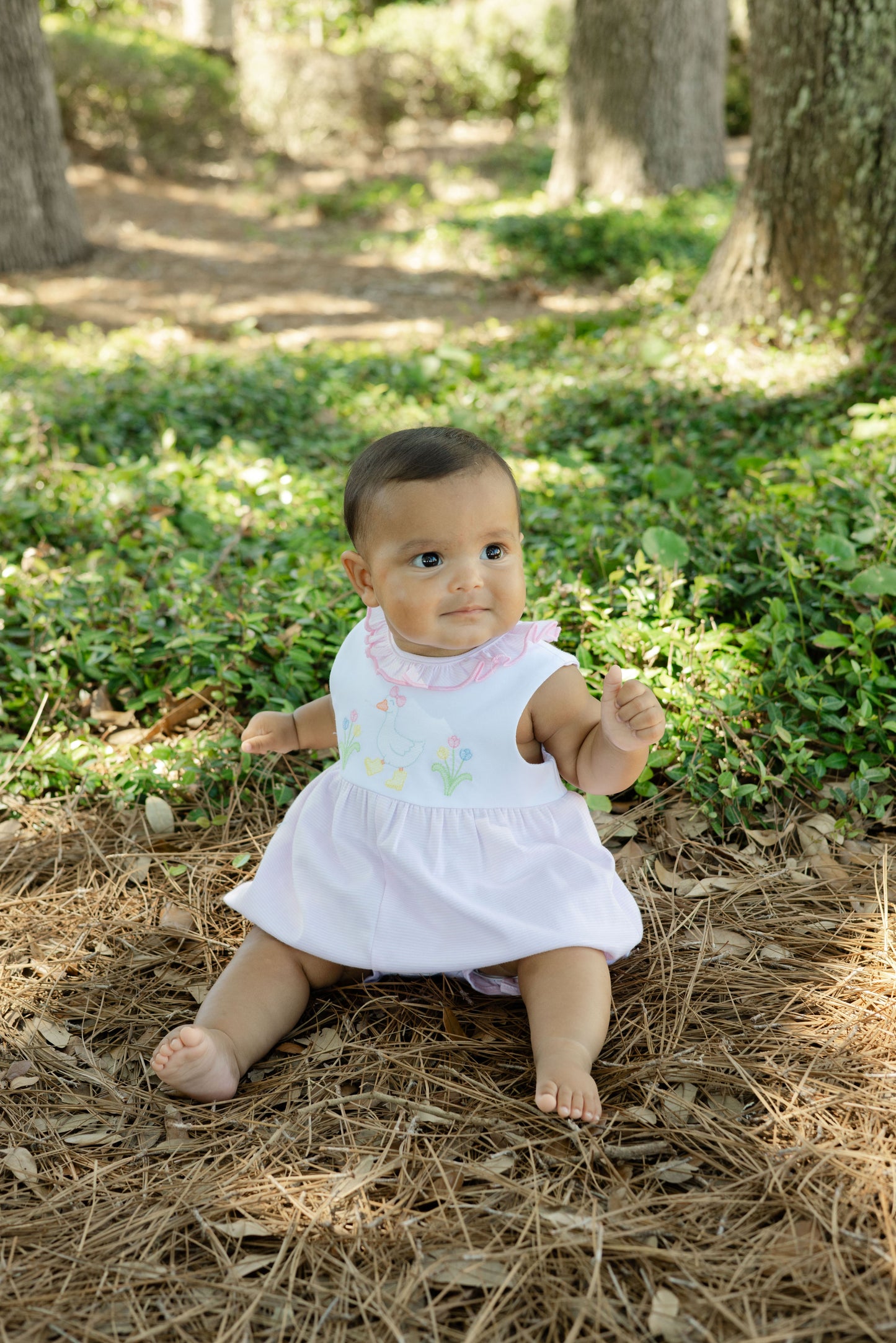 Knit Romper - Goose in Boots