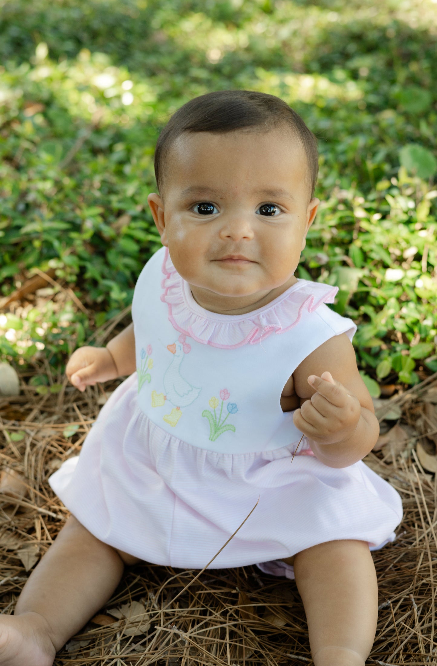 Knit Romper - Goose in Boots