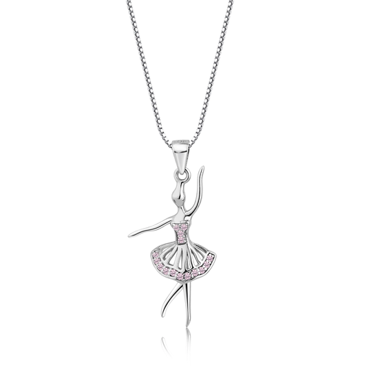 Sterling Silver Ballerina Necklace