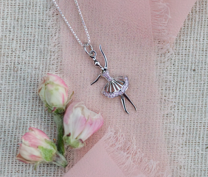 Sterling Silver Ballerina Necklace