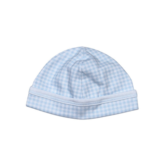 Blue Gingham Beanie