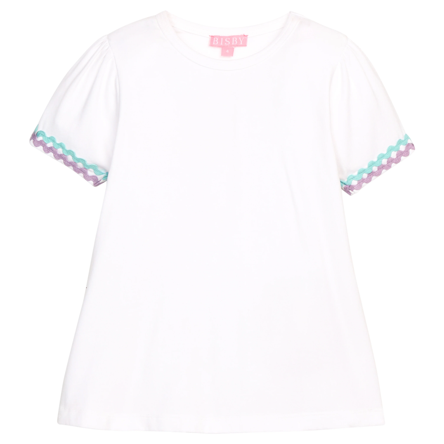 Ric Rac Essential Tee - Aqua & Lavender