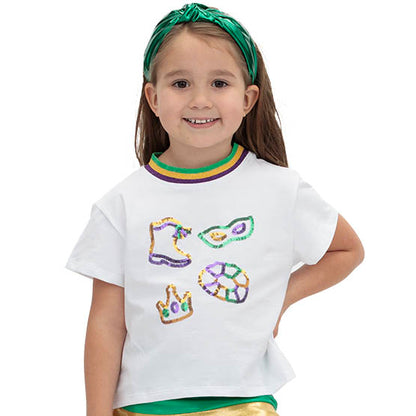 Mardi Gras Elements Boxy Tee