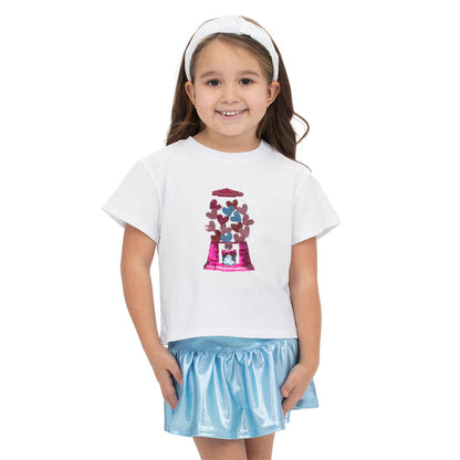 Sequin Gumball Hearts Tee