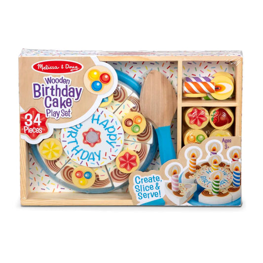 Wooden Birthday Cake