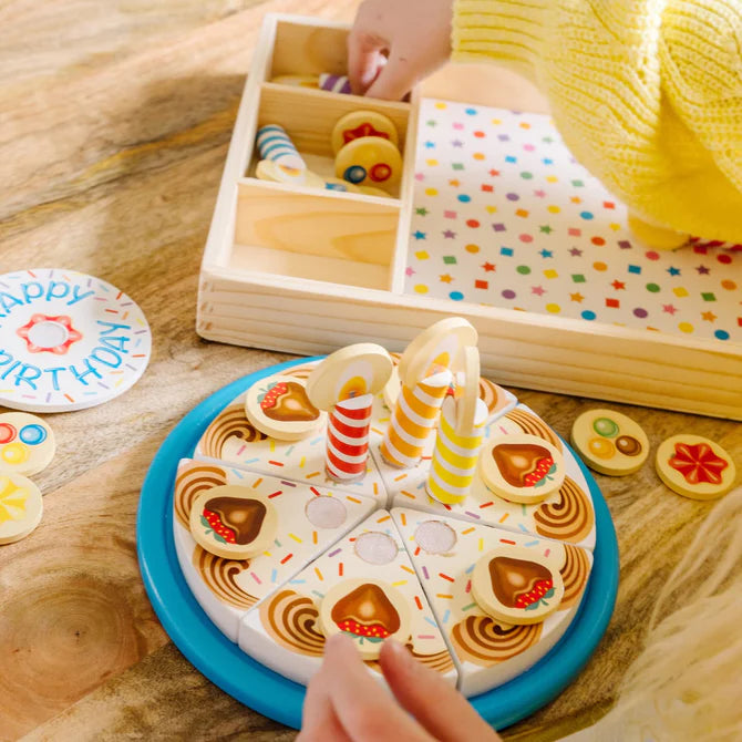 Wooden Birthday Cake