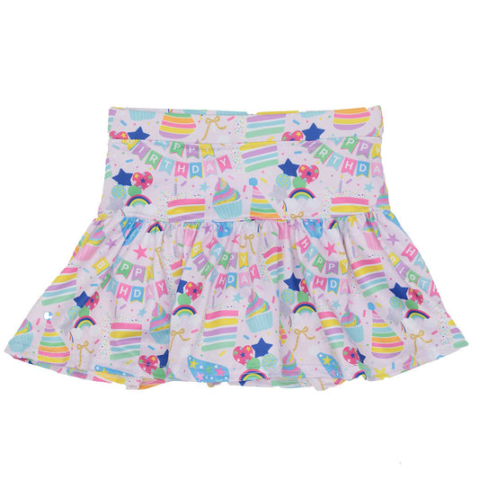 Birthday Collage Gathered Skort