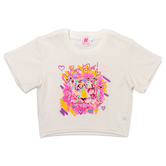 Born to Roar Tee - Soft White