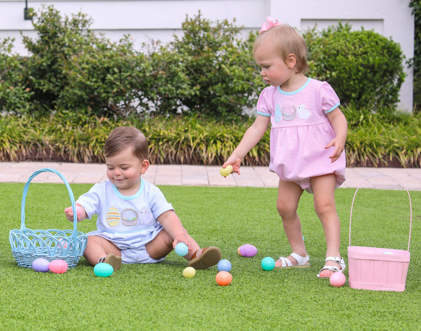 Bunnies & Baskets Bubble - Pink