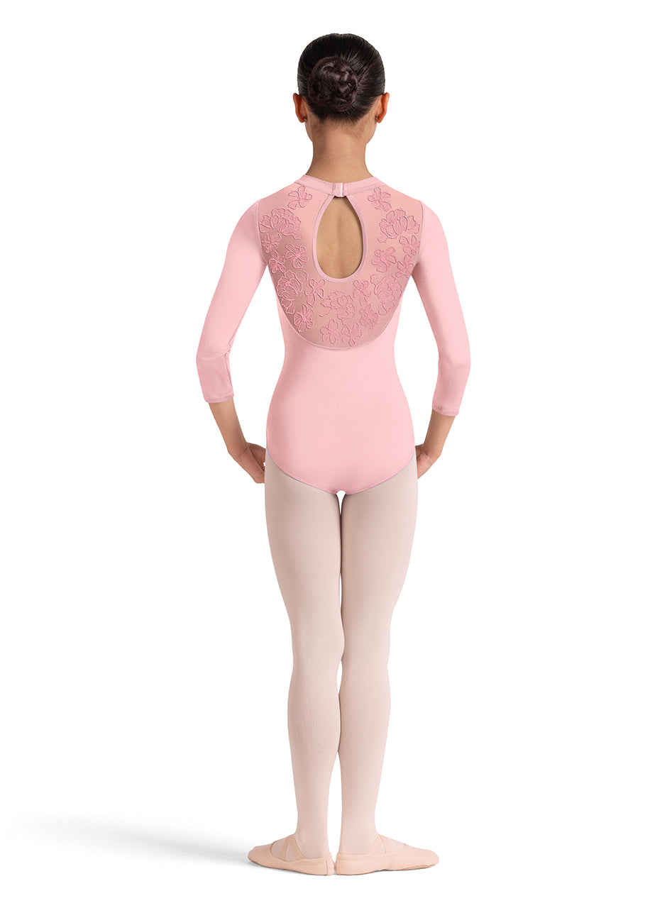 Emb. 3/4 Sleeve Leo - Candy Pink