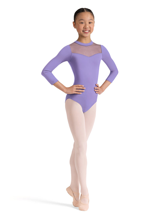 Emb. 3/4 Sleeve Leo - Lilac