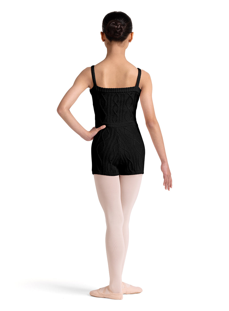 Knit Short Unitard - Black