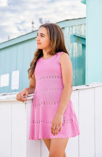 Cali Crochet Flare Dress