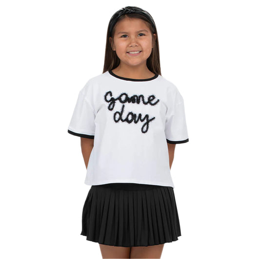 Mini Pleated Skort - Black