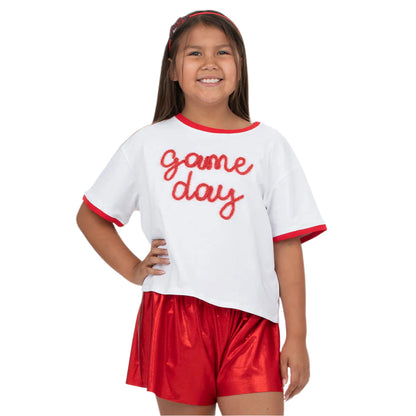 Tinsel Game Day Tee - Red