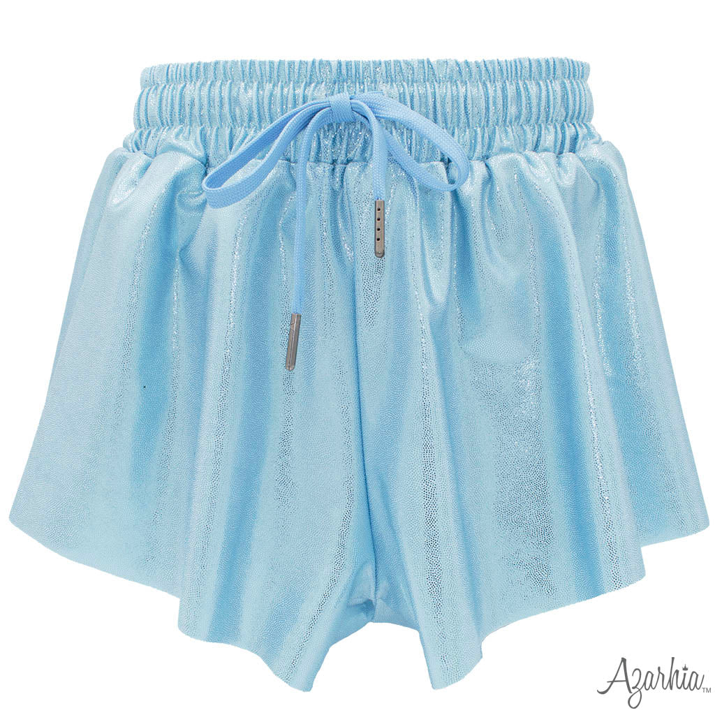 Shimmer Butterfly Short-Light Blue
