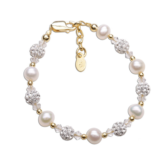 14K Gold-Plated Pearl Bracelet - Charlotte