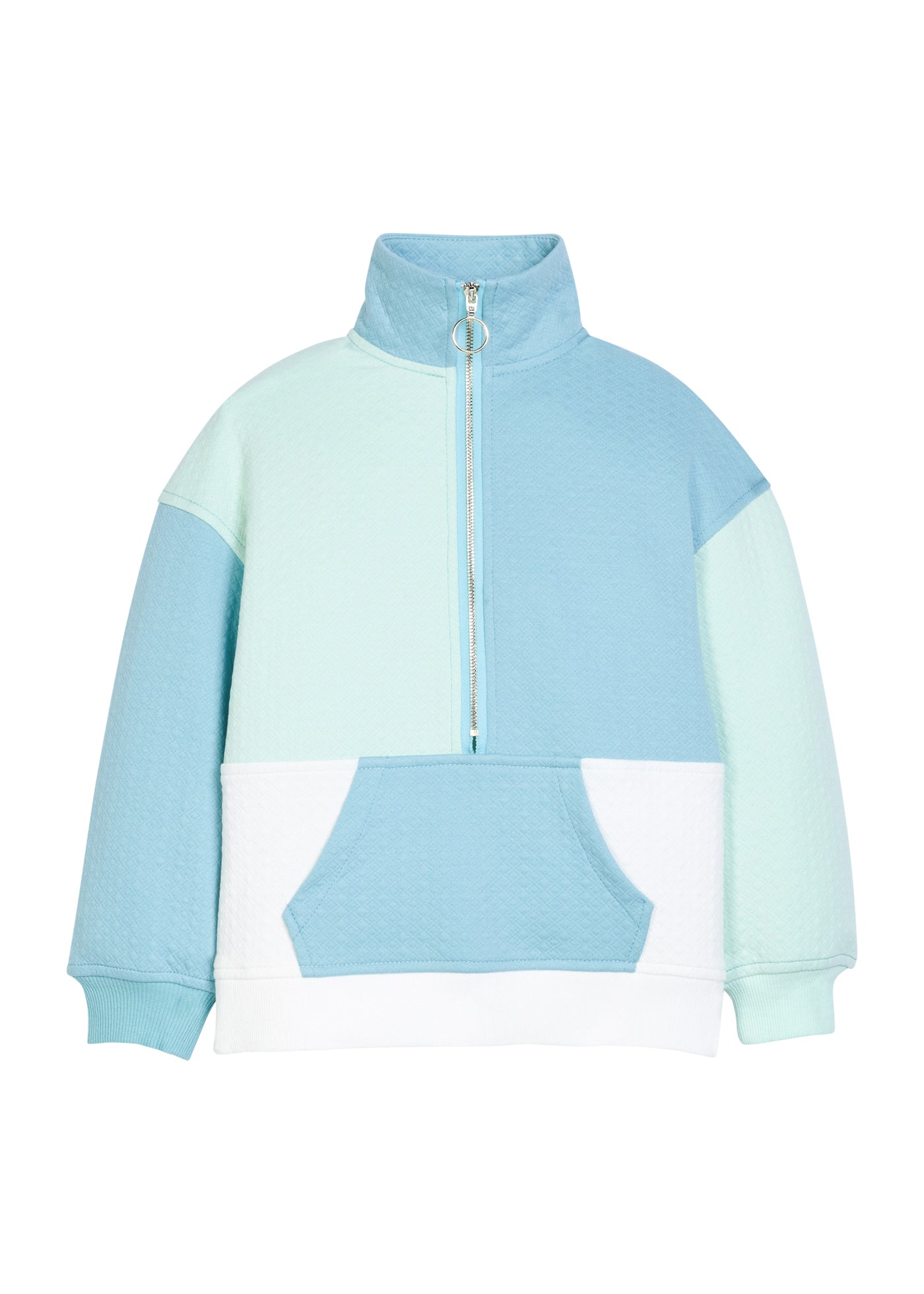 Colorblock Jogger Set-Blue & Mint