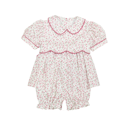Tiny Pink Roses Garden Hailey Bloomer Set