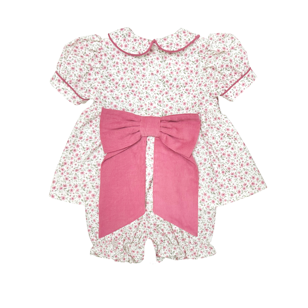 Tiny Pink Roses Garden Hailey Bloomer Set