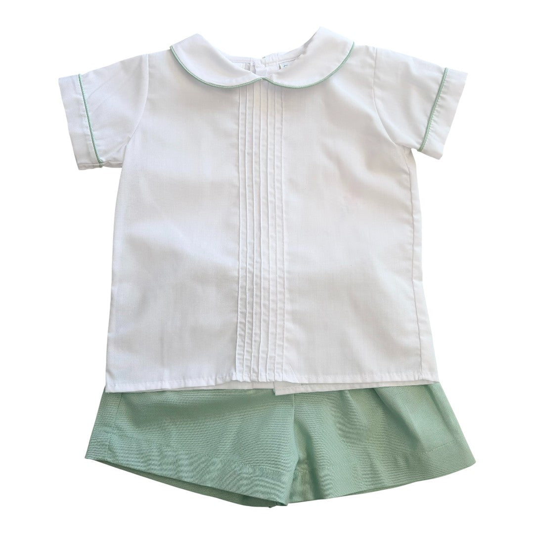 Drew Smock Short Set - Sage