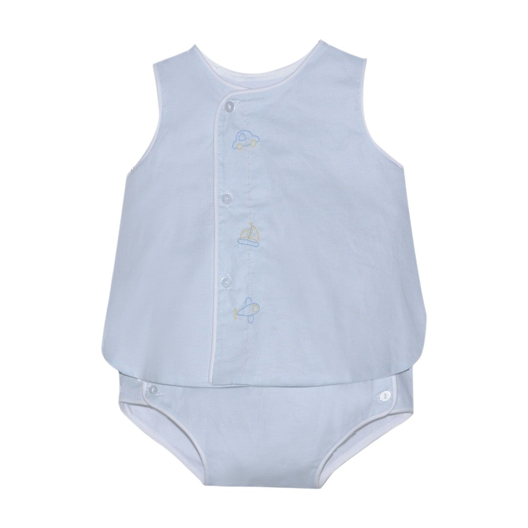Blanche Diaper Set - Transportation