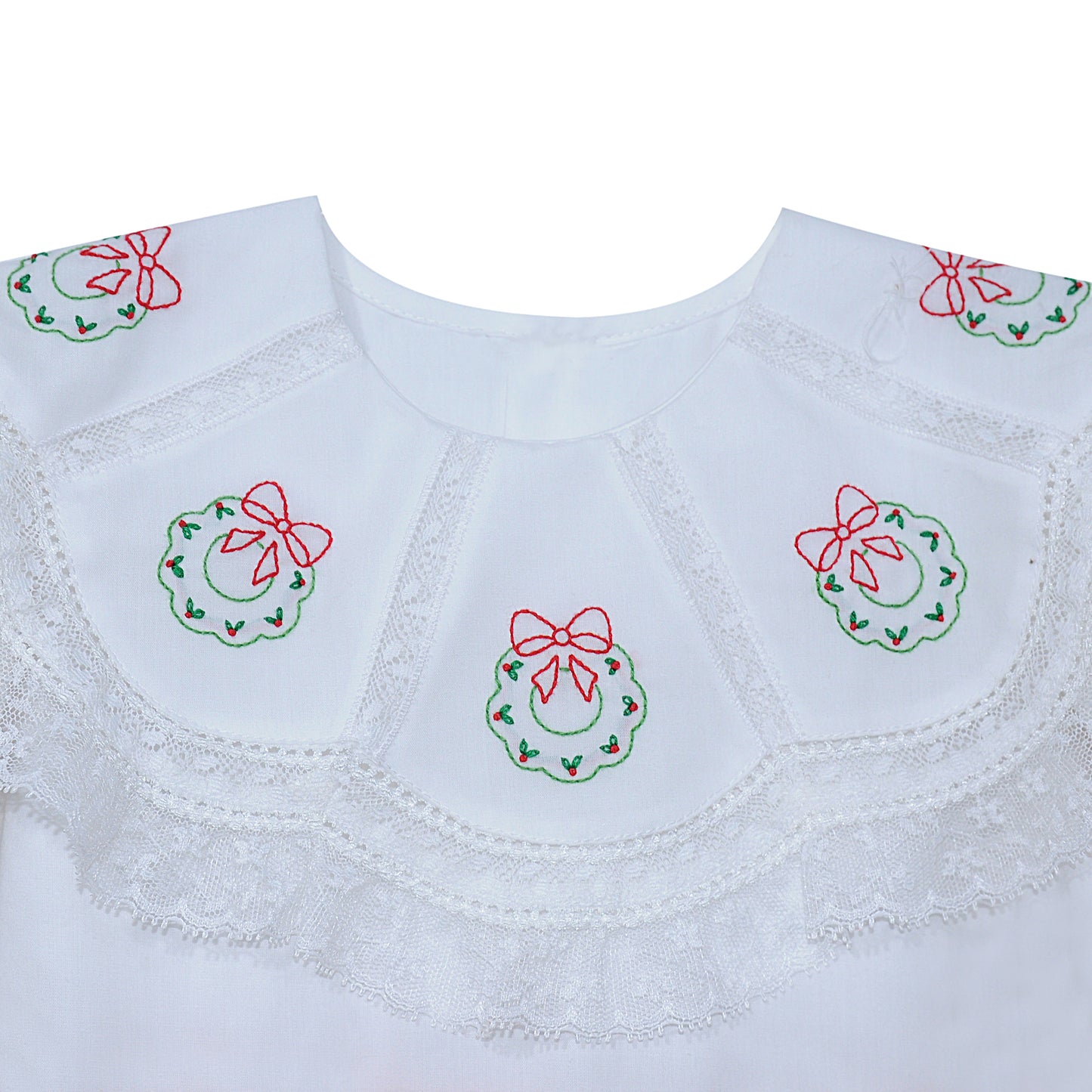 Clara Marie Dress - Christmas Wreath