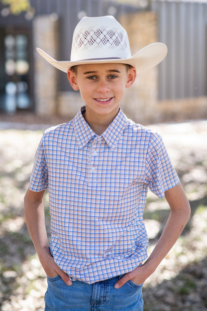 Brazos Plaid Polo