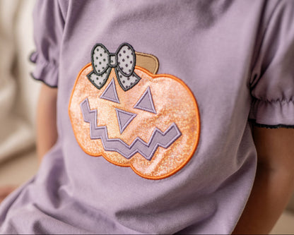 Jack-O-Lantern Girls Romper