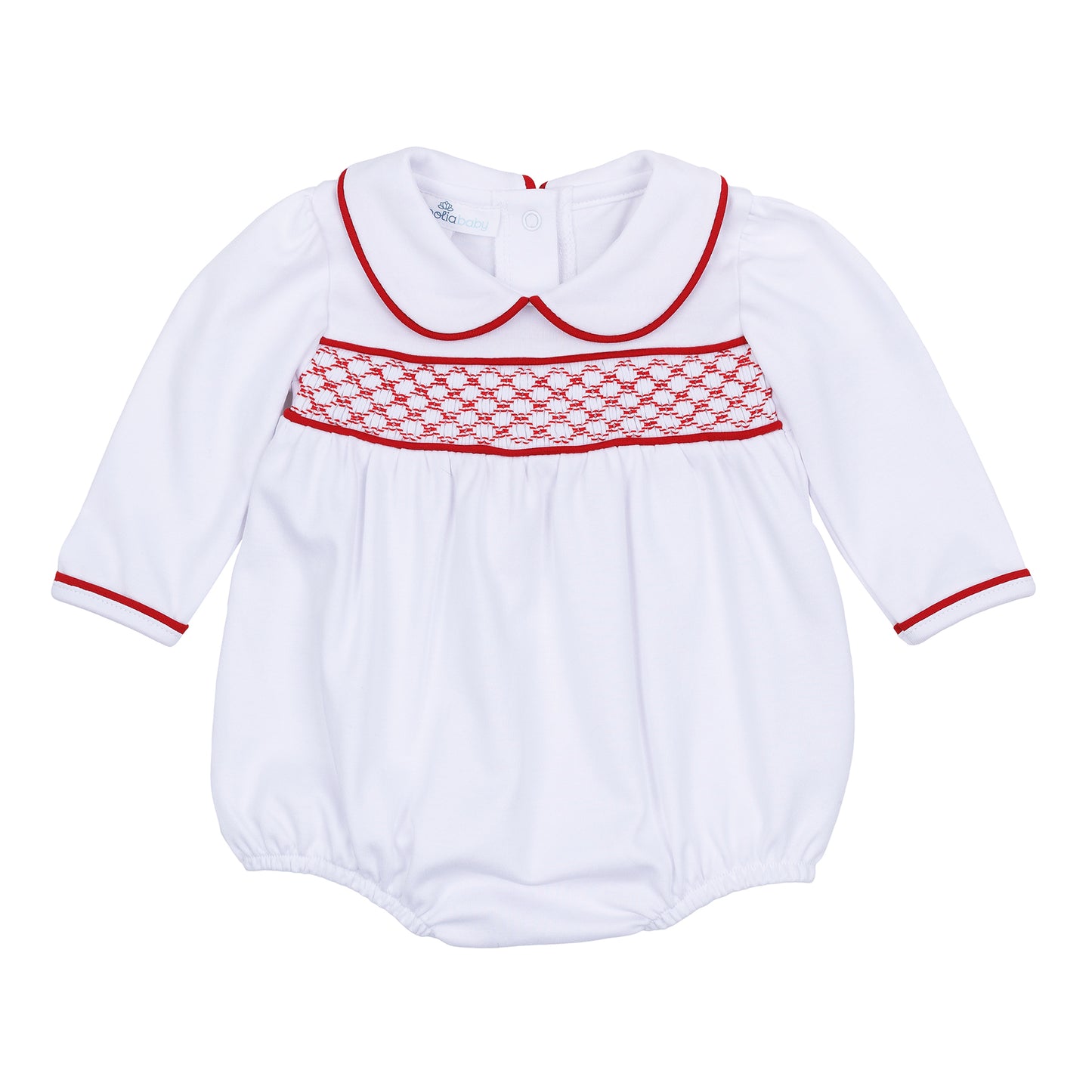 Red & White L/S Girl Bubble