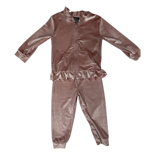Velvet Tracksuit - Blush