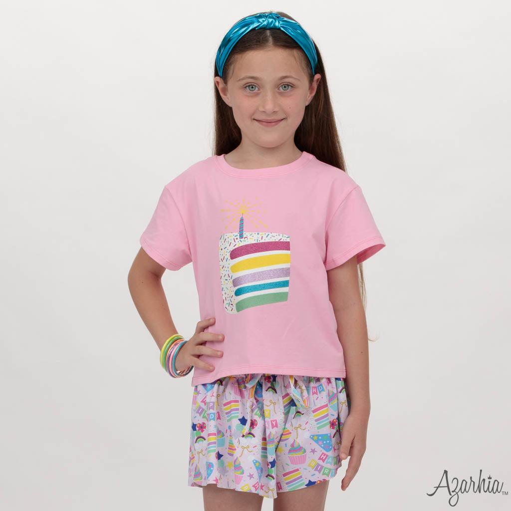 Glitter Birthday Cake Tee
