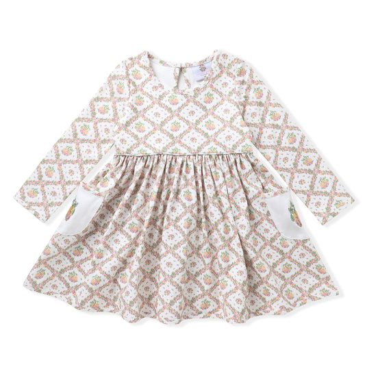 Pumpkin Trellis Pocket Dress