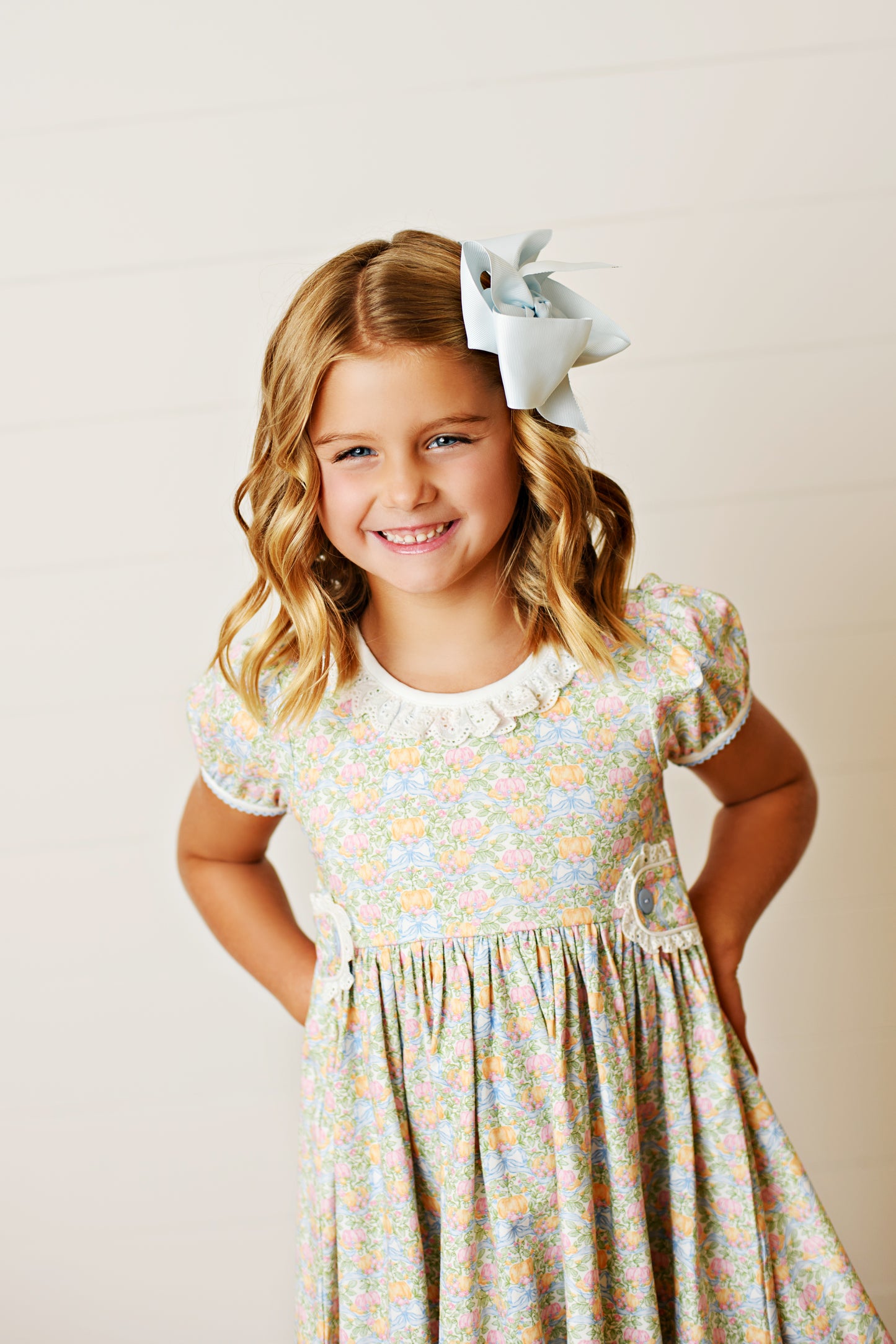 Gwen Pumpkin Tab Dress