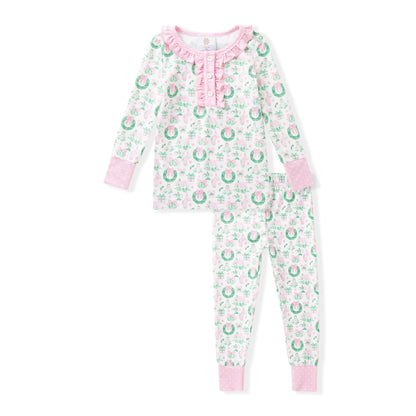 Pink & Green Christmas PJ Set