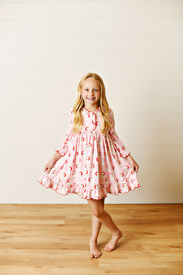 Pink Santa Butterknit Dress