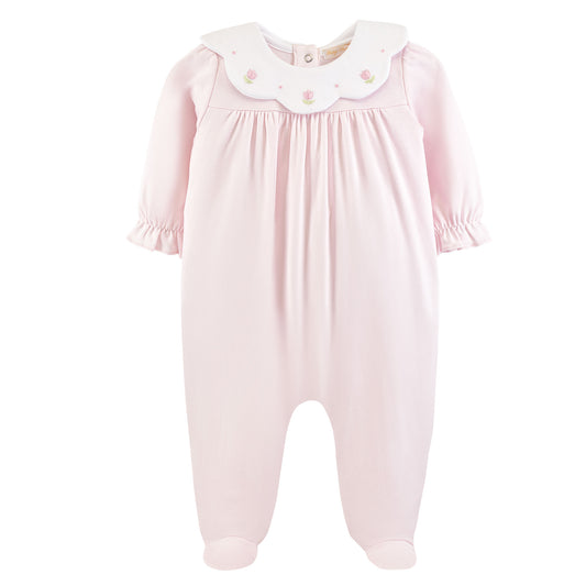 Sweet Roses Collar Footie
