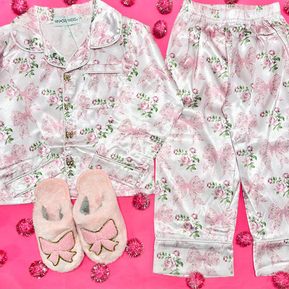 Vintage Bow Silky Set