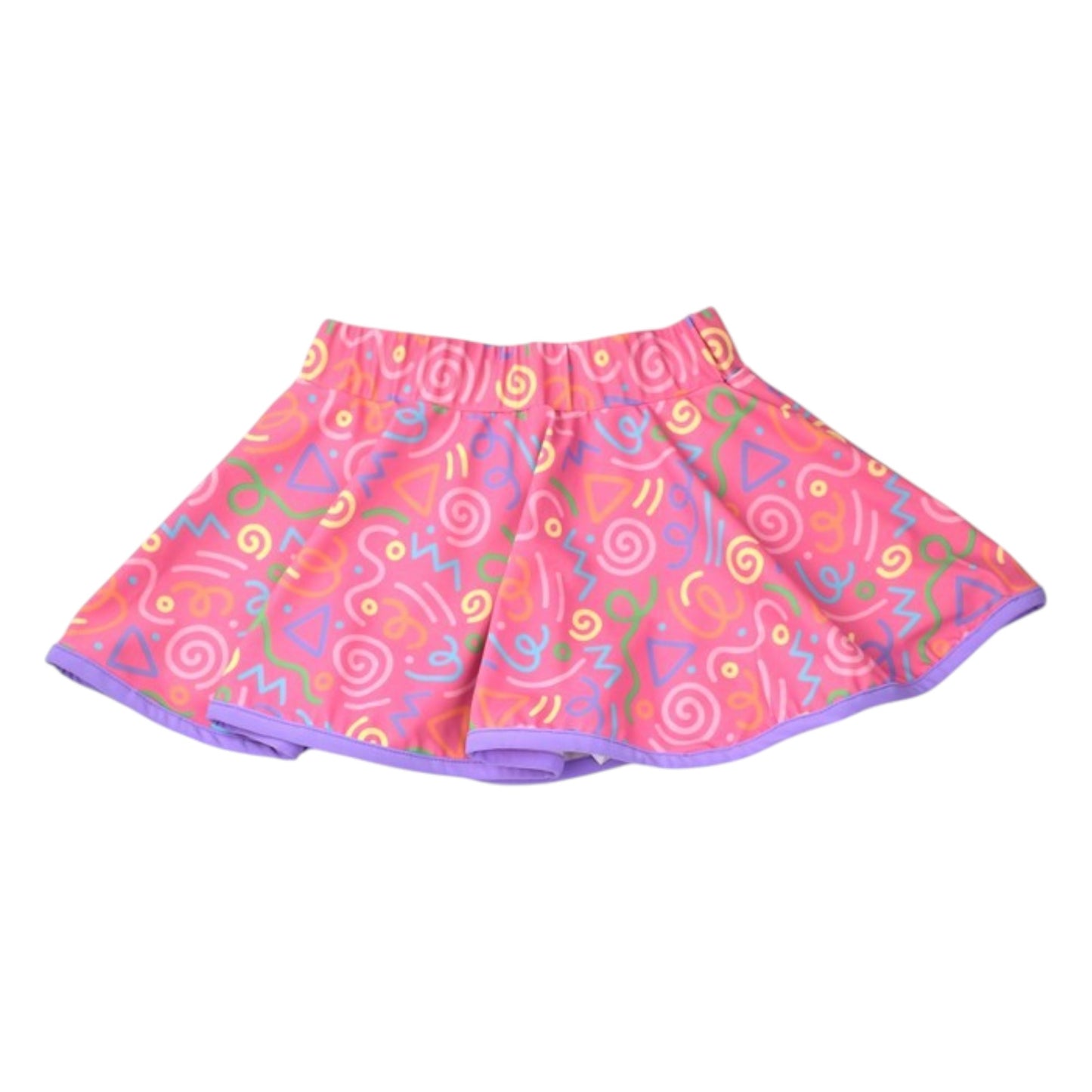 Hot Pink Squiggles Skort