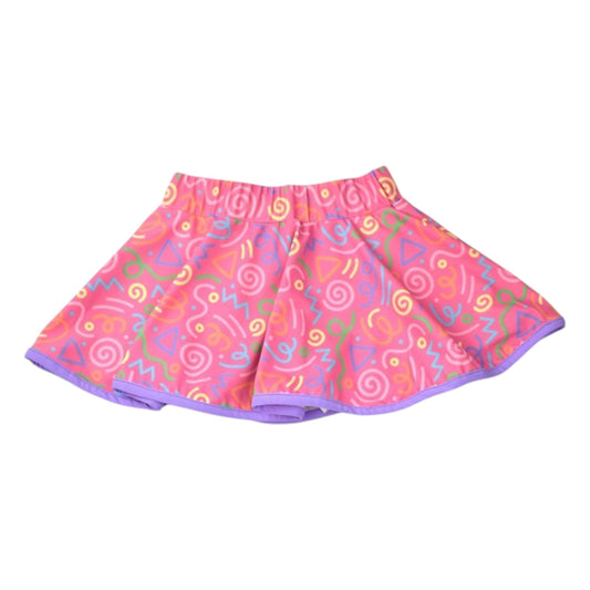 Hot Pink Squiggles Skort