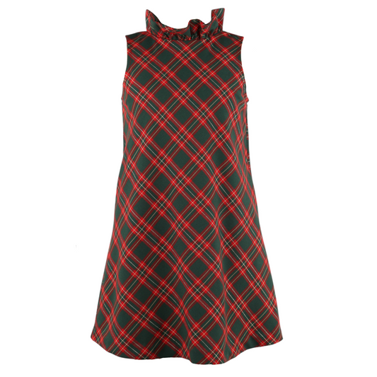 The Blair Plaid Dress - Red
