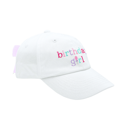 Birthday Girl Bow Baseball Hat
