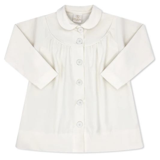 Collette Coat - White Velvet