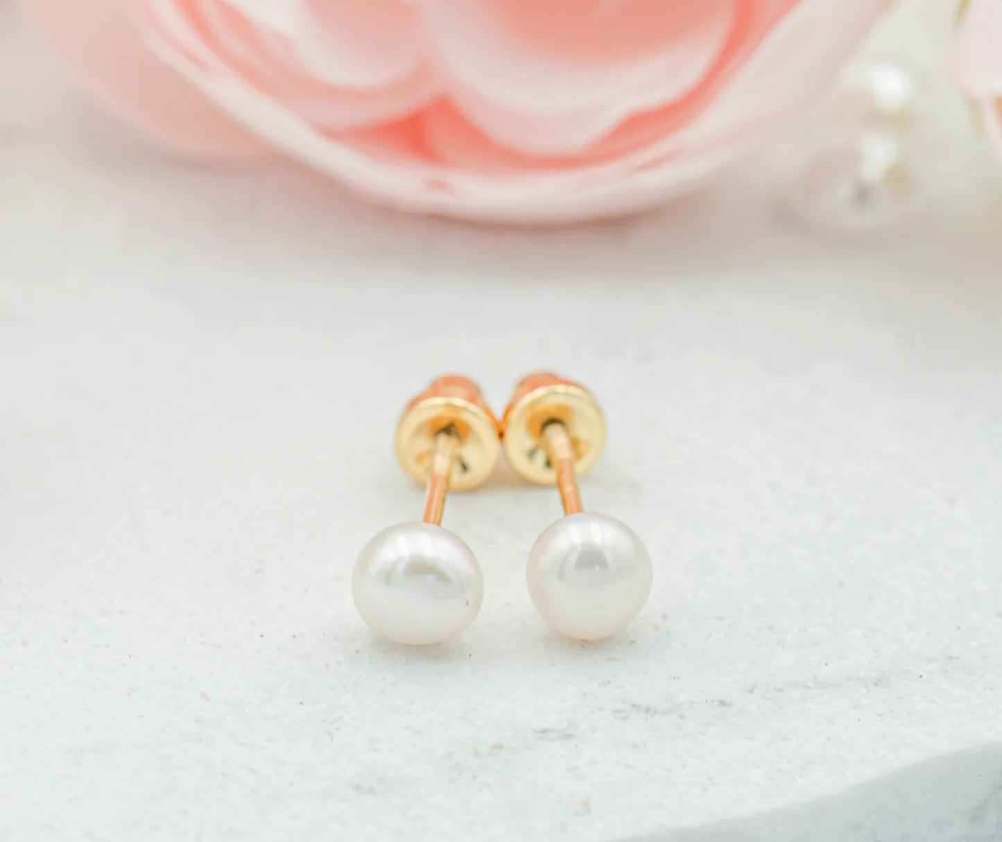 14K-Gold Pearl Earrings