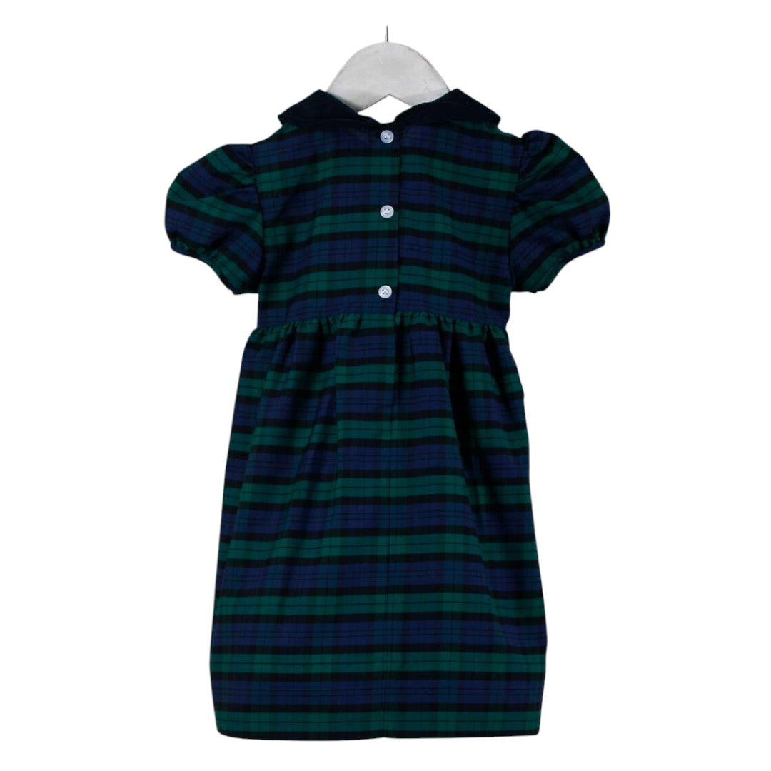 Green Navy Plaid Claire Dress
