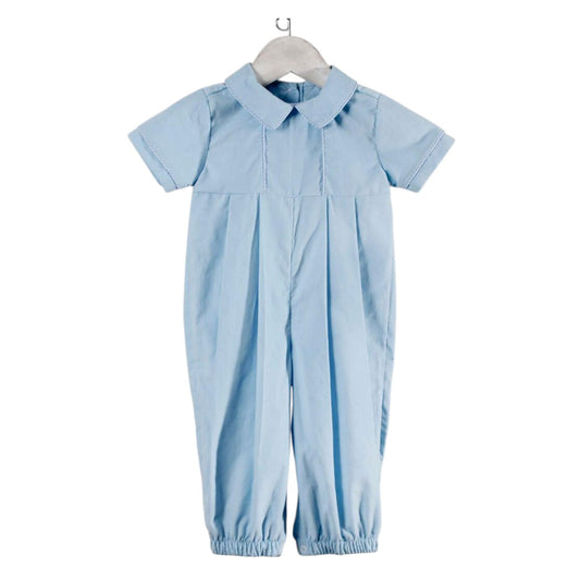 Lt. Blue Corduroy Charles Romper