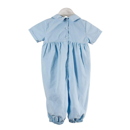 Lt. Blue Corduroy Charles Romper