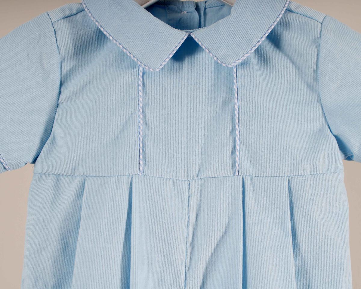 Lt. Blue Corduroy Charles Romper